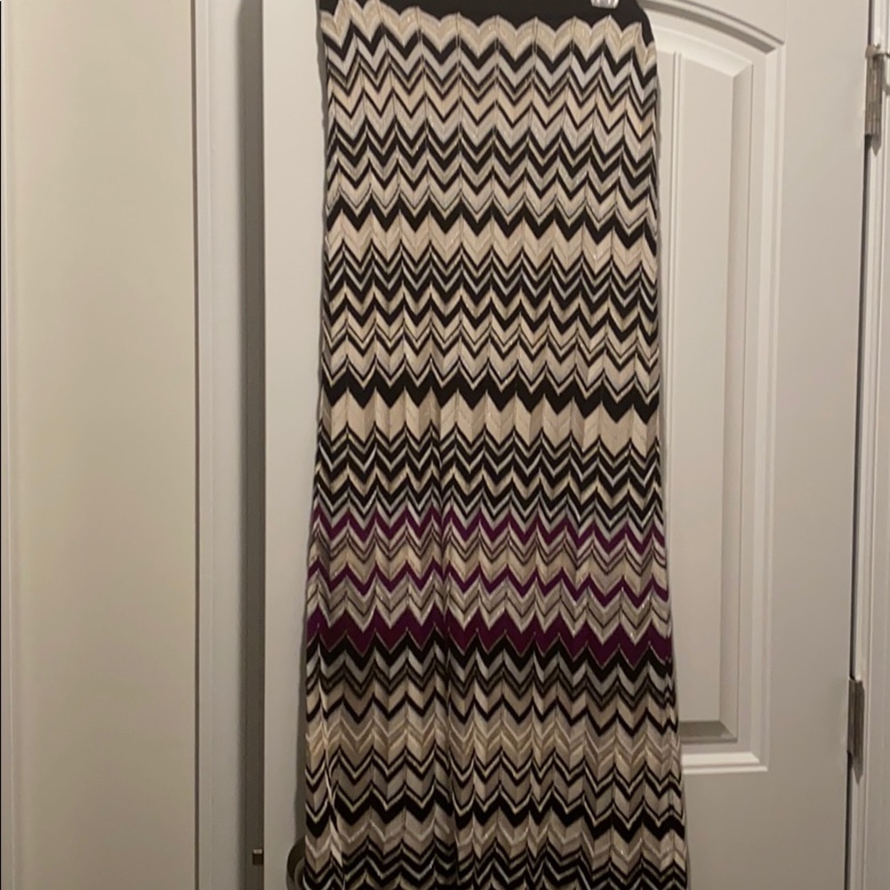 Multi colored maxi skirt